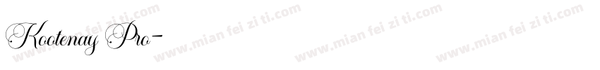 Kootenay Pro字体转换